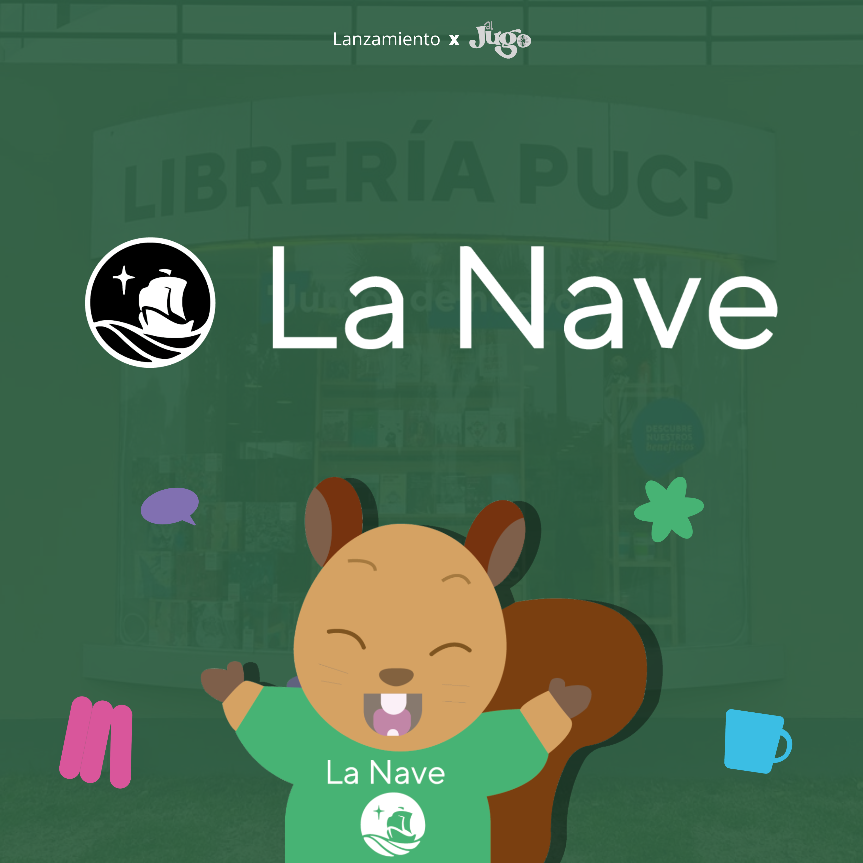 Relanzamiento Librería PUCP - Agencia Al Jugo