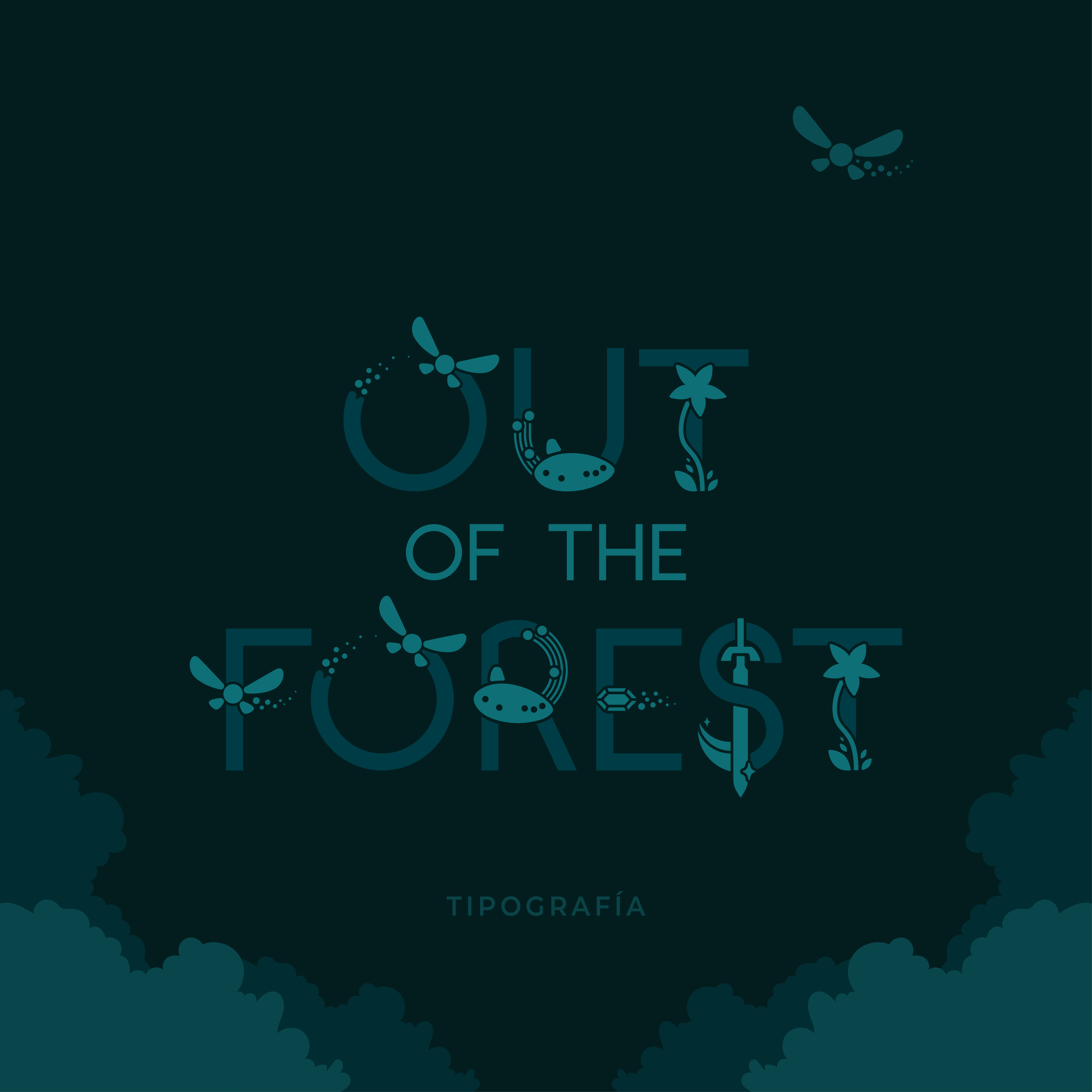 Tipografía Out of the Forest