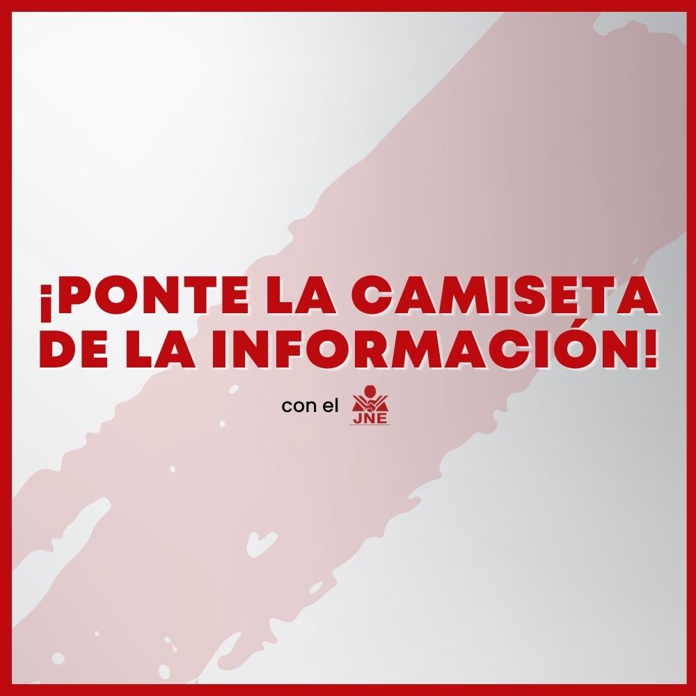 ¡Ponte la camiseta de la información!