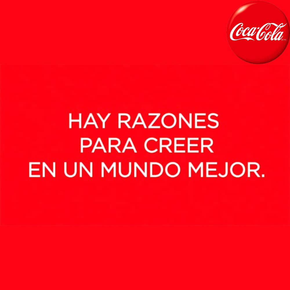 Coca-Cola: "Razones para creer en un mundo mejor". Análisis semiótico.