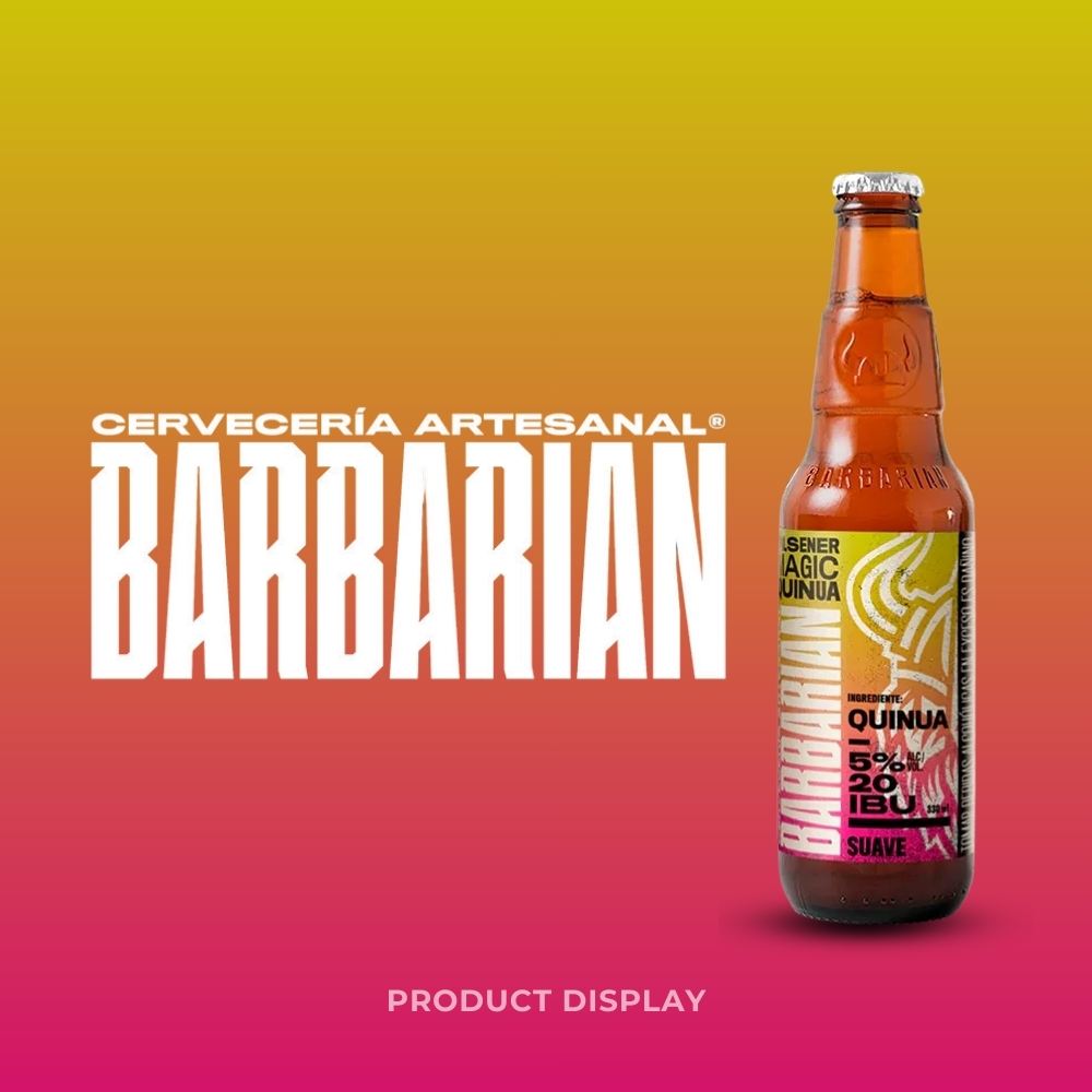 Cerveza Barbarian: Product Display
